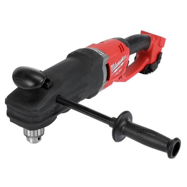 Milwaukee M18 FUEL 18 volt Lithium Ion Brushless Cordless Super Hawg 1 2 in. Right Angle Drill Tool Only 2709 20 The Home Depot