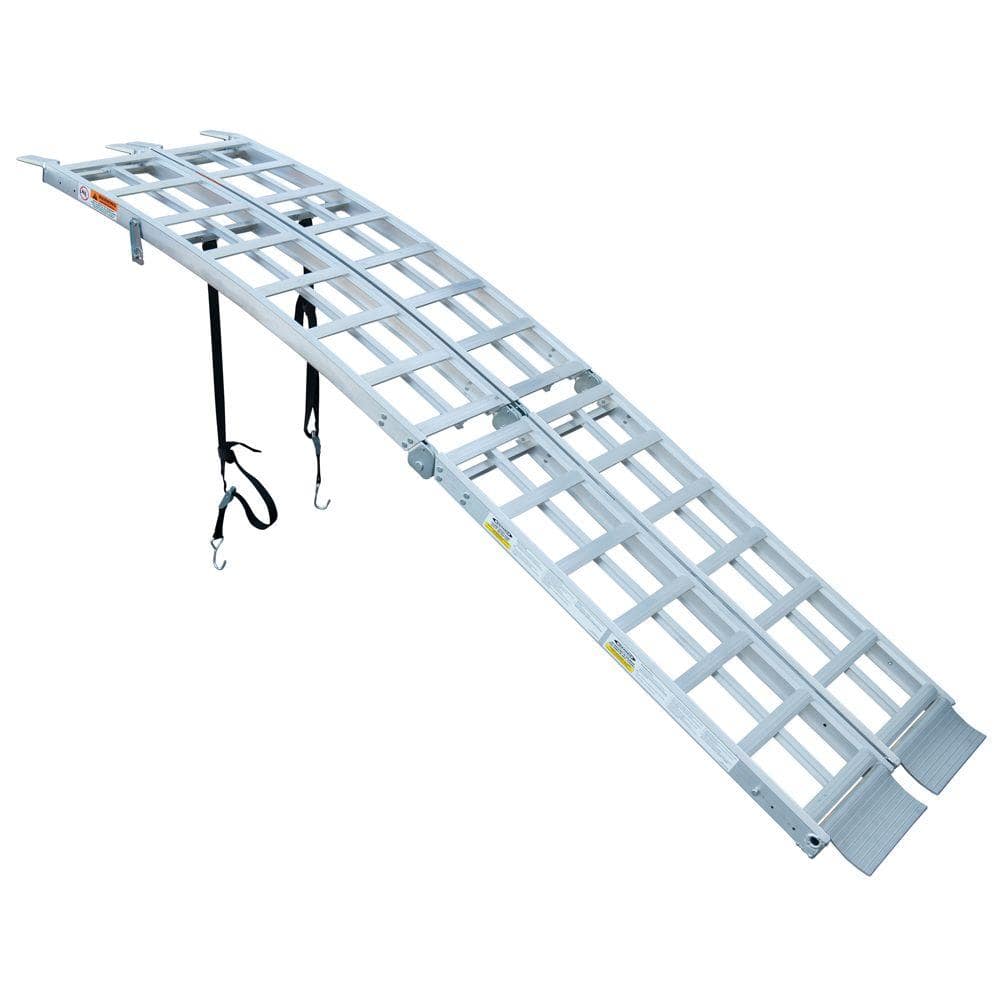 Werner Multi Purpose Folding Arched Truck Ramps 1 Pair R422 The Home Depot