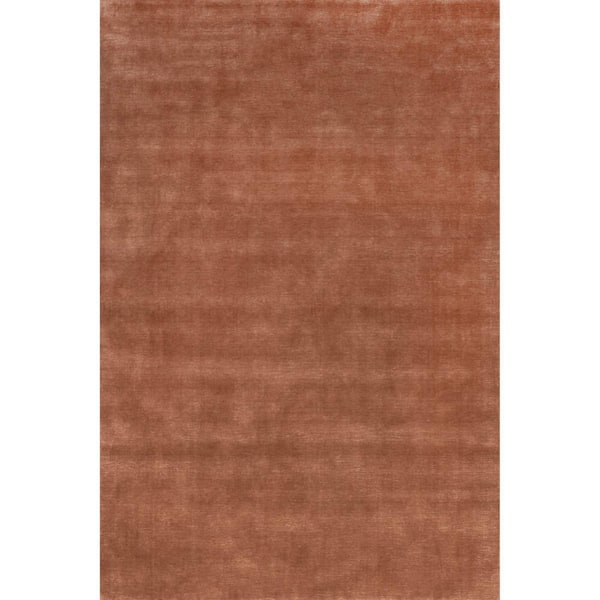 RUGS USA Arvin Olano Arrel Speckled Wool-Blend Brick 4 ft. x 6 ft. Indoor/Outdoor Patio Rug