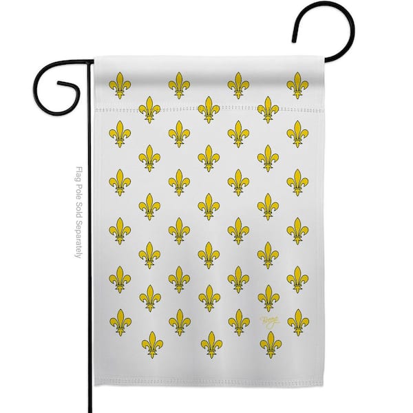 Breeze Decor 13 in. x 18.5 in. Royal French Fleur De Lys 2-Sided Garden  Flag Country Living Decorative Vertical Flags HDG118005-BO - The Home Depot