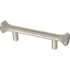 Classic Flare 3 in. (76 mm) Satin Nickel Drawer Pull