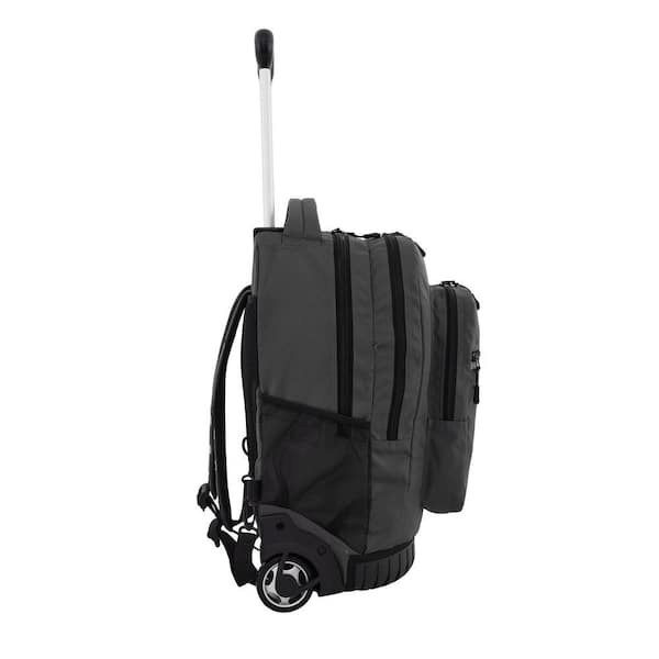 Travelers Club 20 in. Gray 2-Section Rolling Backpack with Solid Bottom (78520) TCS-78520-010 - The Home Depot Travelers Club 20 in. Gray 2-Section Rolling Backpack with Solid Bottom (78520) TCS-78520-010 - The Home Depot