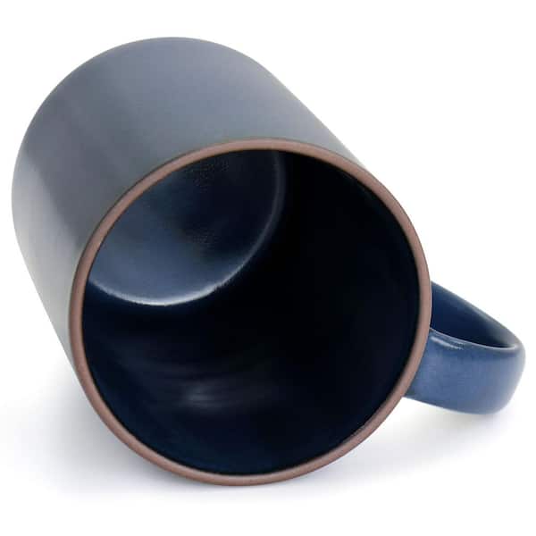 Mug To Go Tasty – Navy Blue Color (No Handle, Protective Sleeve