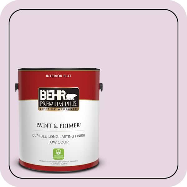 BEHR PREMIUM PLUS 1 gal. #CE-03 Unfading Dusk Flat Low Odor Interior Paint & Primer