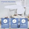 Kviflon 42 in. Tropical White Ceiling Fan with LED Light