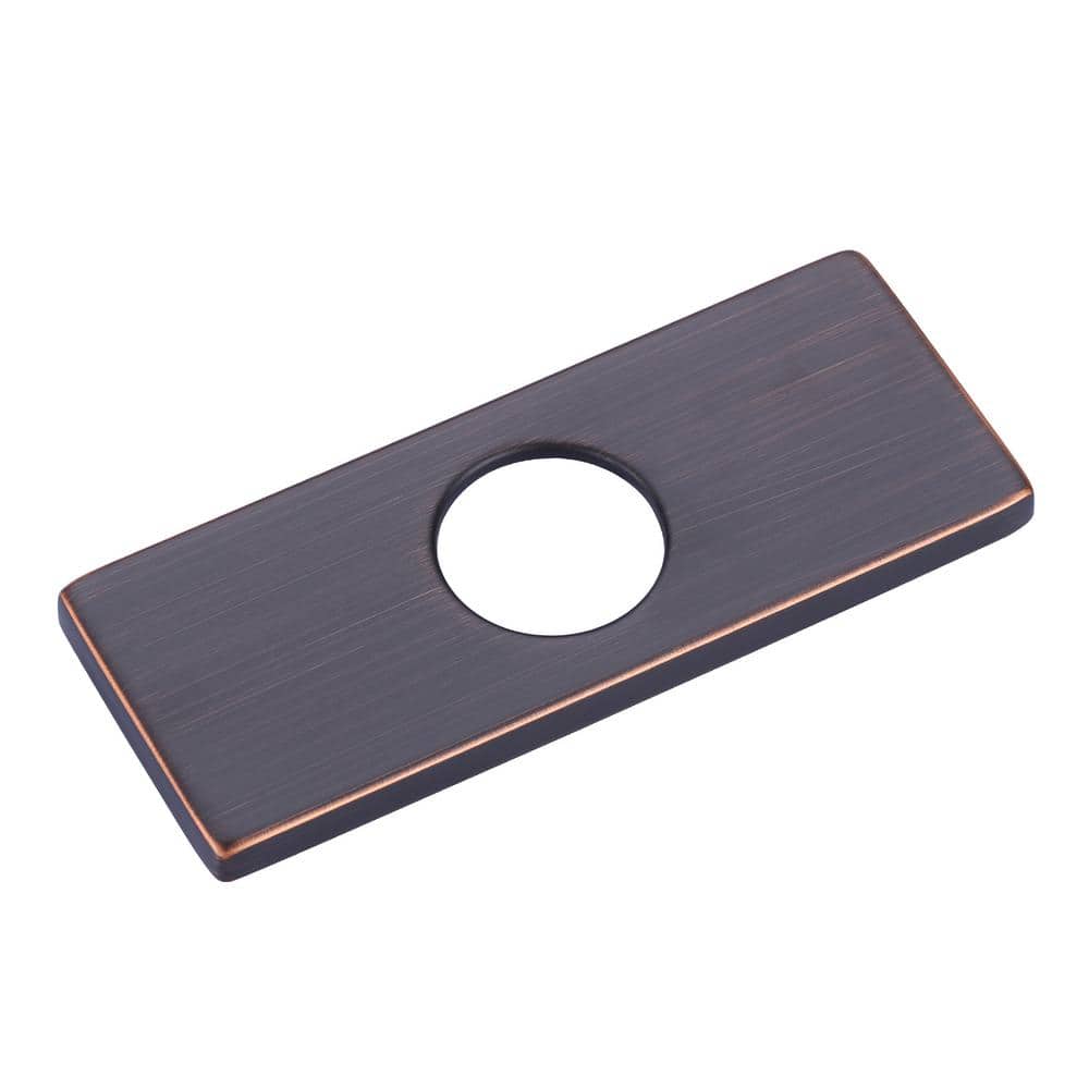 ARCORA 6.1 in. x 2.4 in. x 0.3in. Faucet Deck Plate in Oil Rubbed