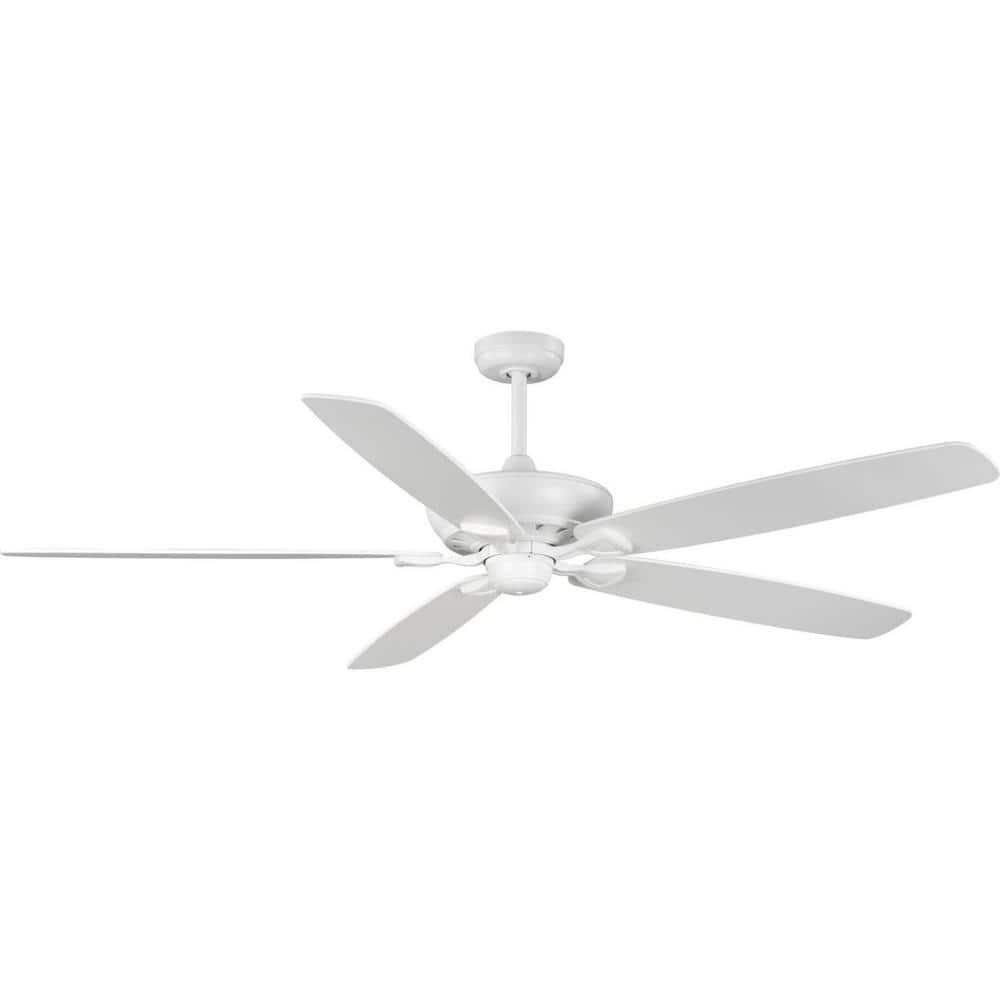 Kennedale 72" Satin White Ceiling Fan with Reversible Driftwood Blades