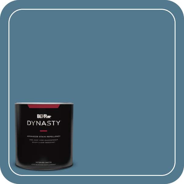BEHR DYNASTY 1 qt. #PPU14-03 Cayman Bay Matte Interior Stain-Blocking Paint & Primer