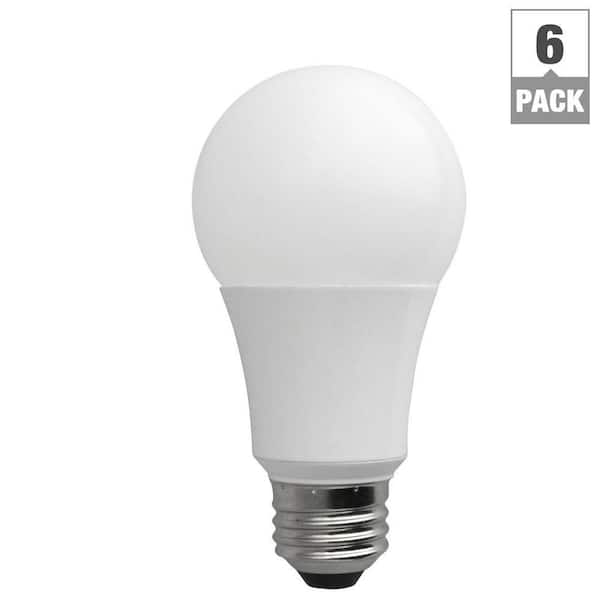 TCP 60-Watt Equivalent Daylight (5000K) A19 Non-Dimmable LED Light Bulb (6-Pack)