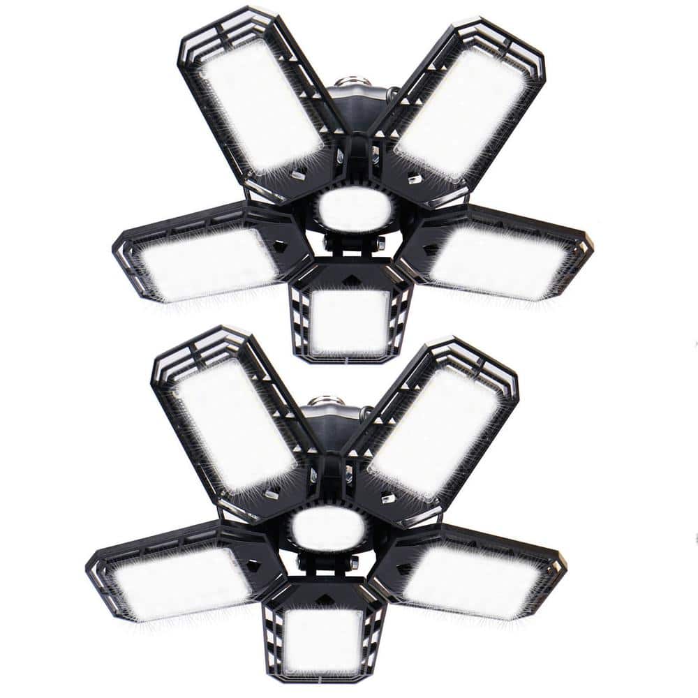 Operfurni LED Deformable Garage Lights for Basement (2Pack