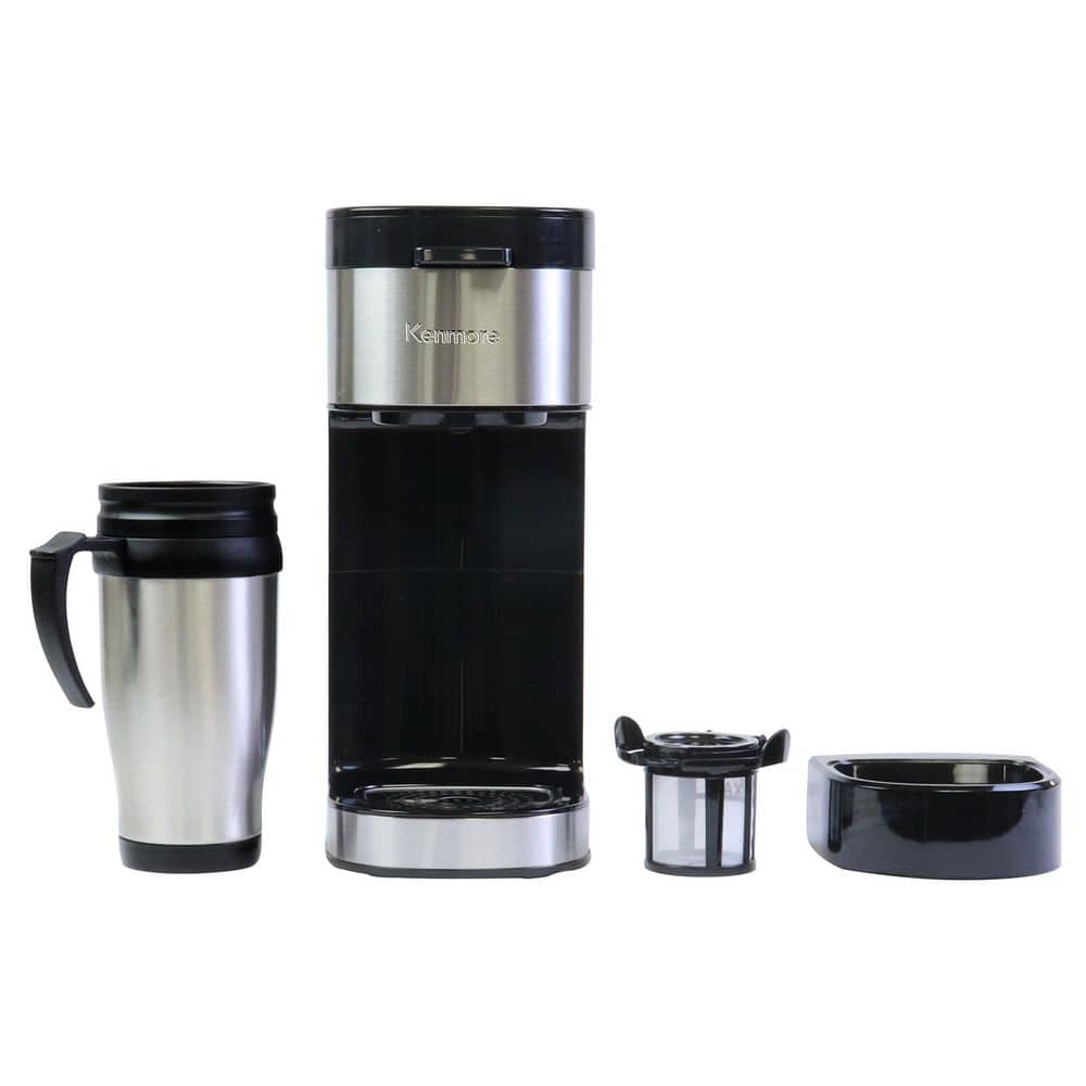 Programmable Single Serve Cup Black Stainless Steel Black Drip Coffee Maker with Touch Controls. price history on PriceWatchPro