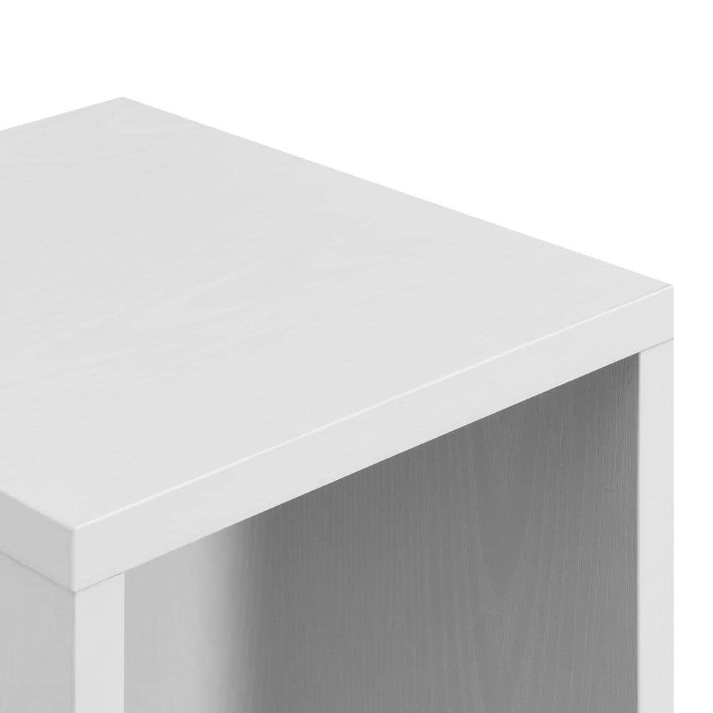 Northfield Admiral 16" White Square End Table with Shelf
