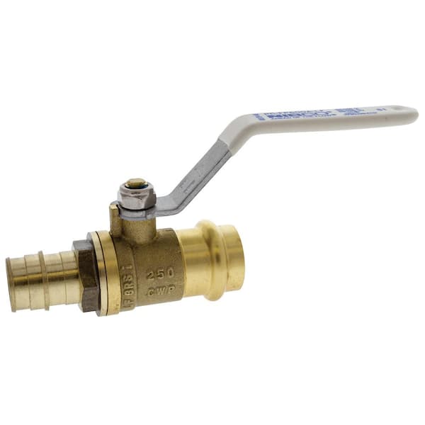 NIBCO 2 in Brass Alloy Lead-Free Press x Cold Expansion PEX Full Port Ball Valve