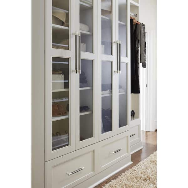 Esquire 10-1/16 in. (256mm) Modern Polished Nickel/Gunmetal Bar Cabinet Pull