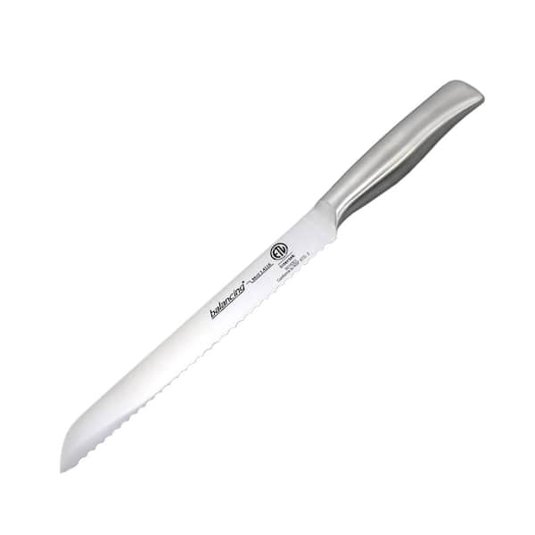 Kitchen Delight 8 Stainless Steel Serrated Bread Knife with Wood Handle  SHARP