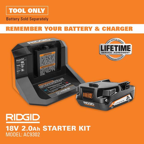 RIDGID - 18V GEN5X Brushless Cordless Vacuum (Tool Only) with Floor Nozzle, Crevice Nozzle and 2 ft. Extension Tube
