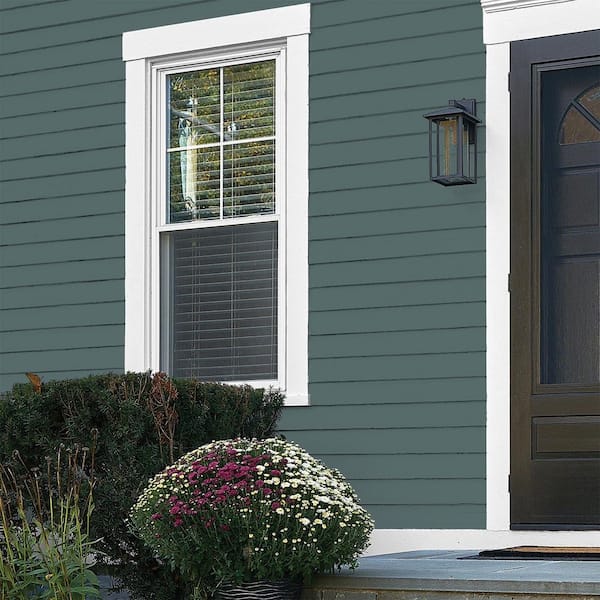Glidden Premium 1 gal. PPG1145-6 Juniper Berry Flat Exterior Latex