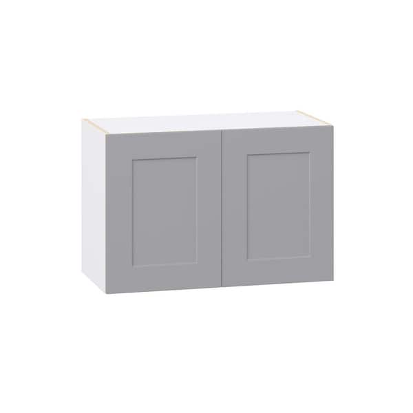Roseland 30 in. W x 14 in. D x 20 in. H Assembled Shaker Wall Bridge Kitchen Cabinet in Slate Gray
