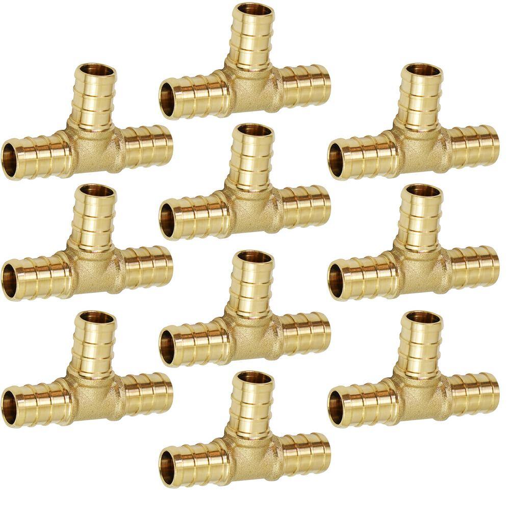 Have a question about PLUMBFLEX 3/4 in. Brass PEX x PEX x PEX Barb Tee
