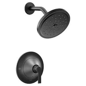 Doux Single-Handle Posi-Temp Shower Faucet Trim Kit in Matte Black (Valve Not Included)