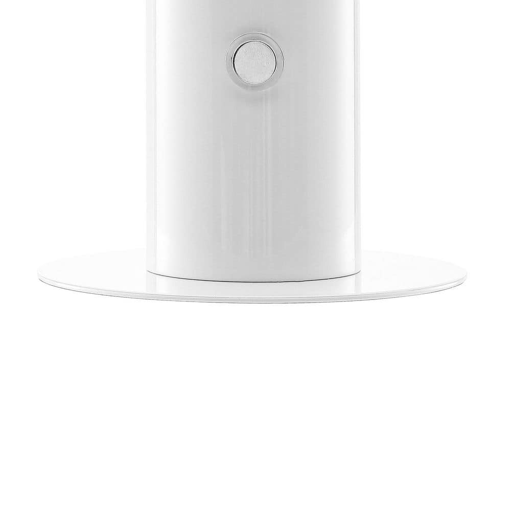 White Cordless Iron LED Mushroom Table Lamp