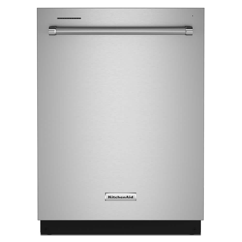 KitchenAid 24 in. PrintShield Stainless Steel Top Control Built-In Tall Tub Dishwasher with Stainless Tub, 39 DBA, Stainless Steel with PrintShieldâ„¢ Finish