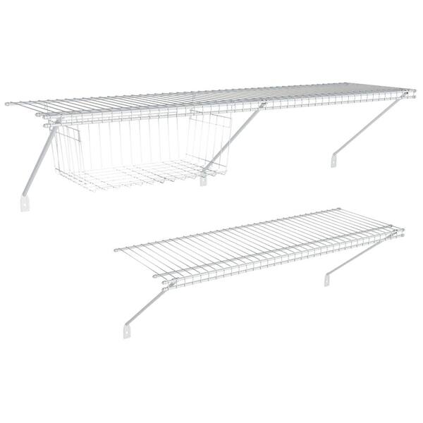 ClosetMaid® Shelf and Rod™ 48W x 12D White Wire Closet Shelf at Menards®