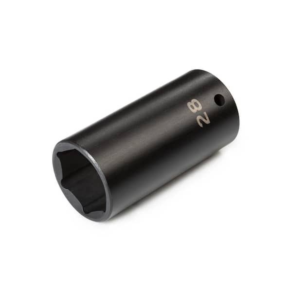 TEKTON 1/2 in. Drive x 28 mm Deep 6-Point Impact Socket