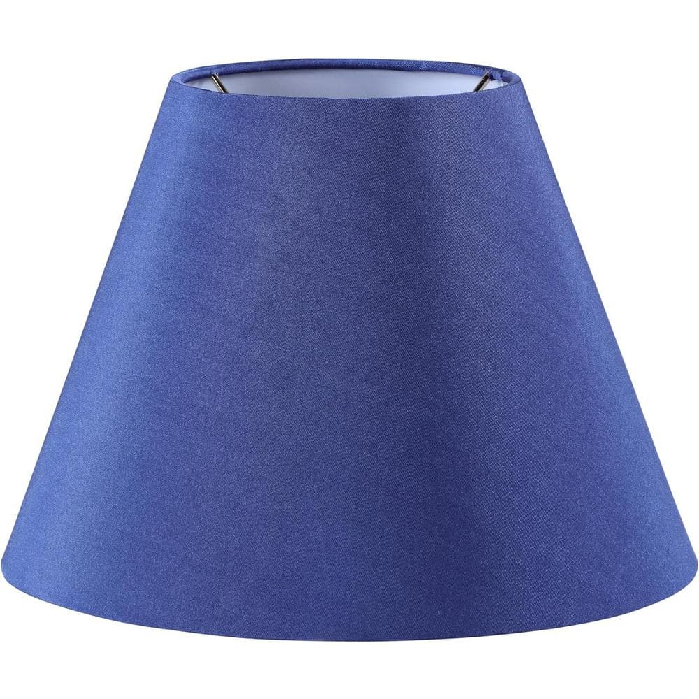 Aspen Creative Mix and Match 9 in. Berry Blue Linen Empire Lamp Shade ...