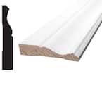 11/16 in. x 3-1/4 in. x 96 in. Primed Finger-Jointed Pine Wood Baseboard Moulding