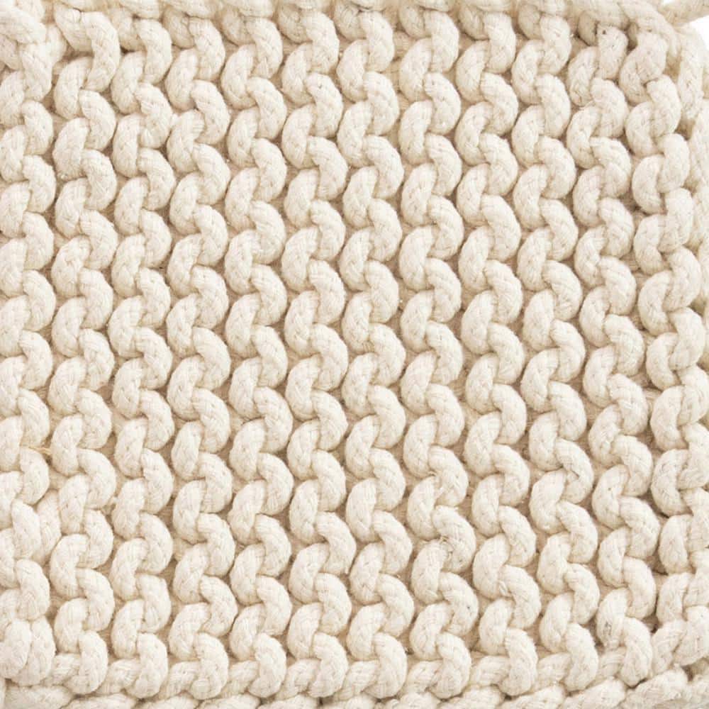 Handmade Cotton Crocheted Square Potholder Set, Multicolor