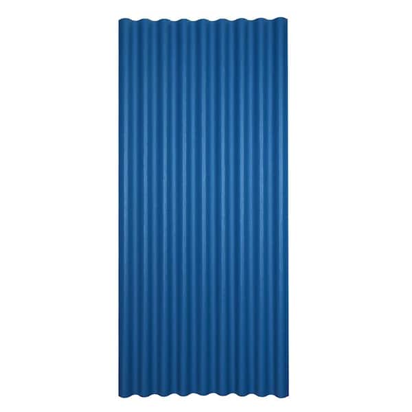 Ondura 3 ft. x 6-1/2 ft. Corrugated Asphalt Roof Panel in Blue
