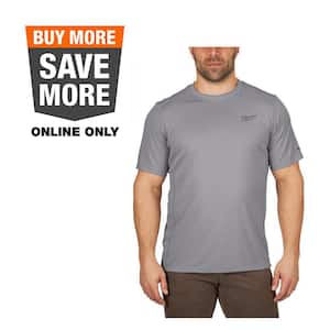 【MODERNIF】Pigment Overfit Michigan Short Sleeve T-Shirt Milwaukee Gen II Men's Work Skin Extra Large Gray Light