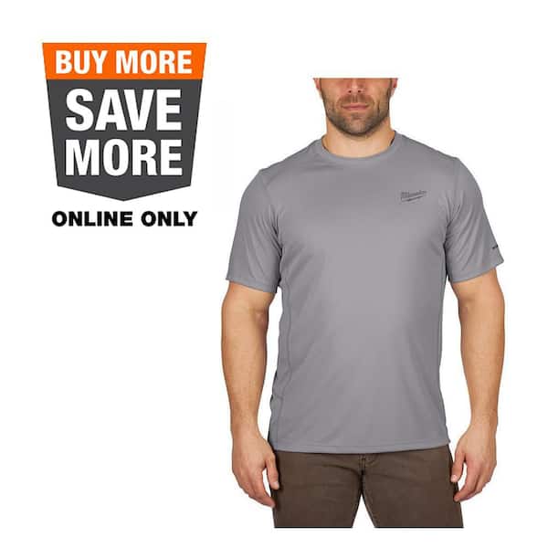 Gen II Men's Work Skin Small Gray Light Weight Performance Short-Sleeve T-Shirt