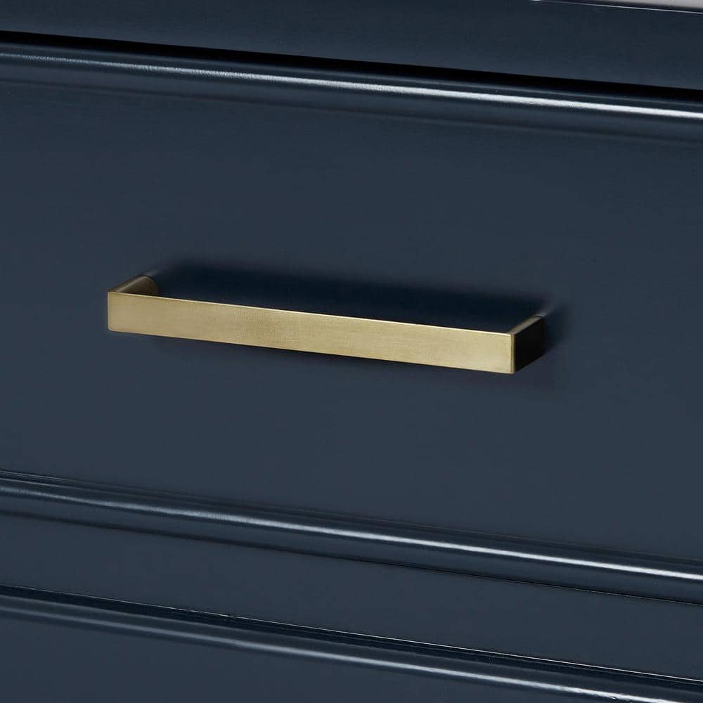 Midnight Blue 42" Single Bathroom Vanity with Carrara Marble Top