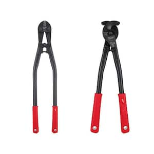 Milwaukee 48-22-4041 Iron Carbide Core Large-Looped Straight Jobsite  Scissors w/ Onboard Ruler Markings and Index Finger Groove 