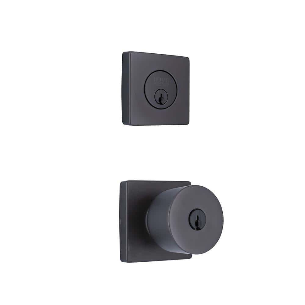 Ridgeway Gun Metal Single Cylinder Door Knob Combo Pack