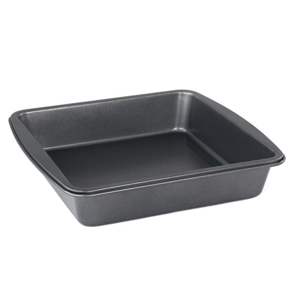 Gibson Simply Essential 9 in. Nonstick Square Aluminum Cake Pan 985120533M  - The Home Depot