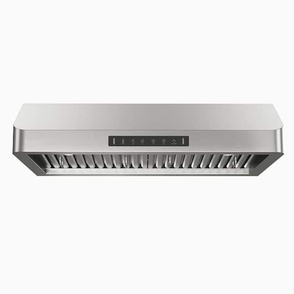 VIKIO PRO 30 in. 600 CFM Ducted Under Cabinet Range Hood in Stainless Steel Lighted with GU10 LED and 4000K Brightness