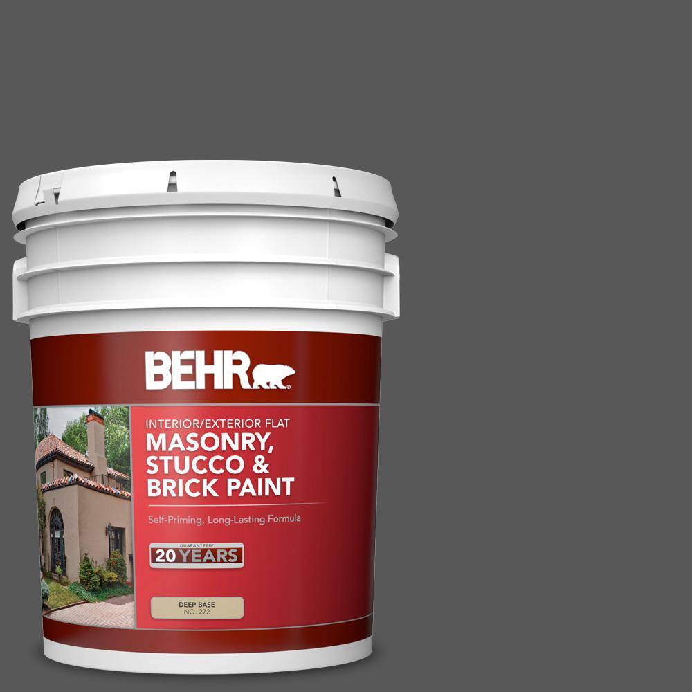 5 gal. #PPU24-22 Shadow Mountain Flat Masonry, Stucco and Brick Interior/Ex