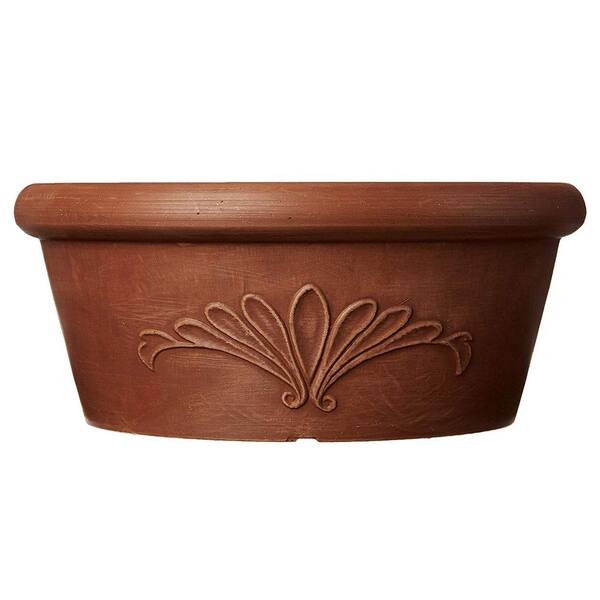 Arcadia Garden Products 12 In X 5 In Terra Cotta Composite Psw Bulb Pan Pot Ta30tc The Home Depot