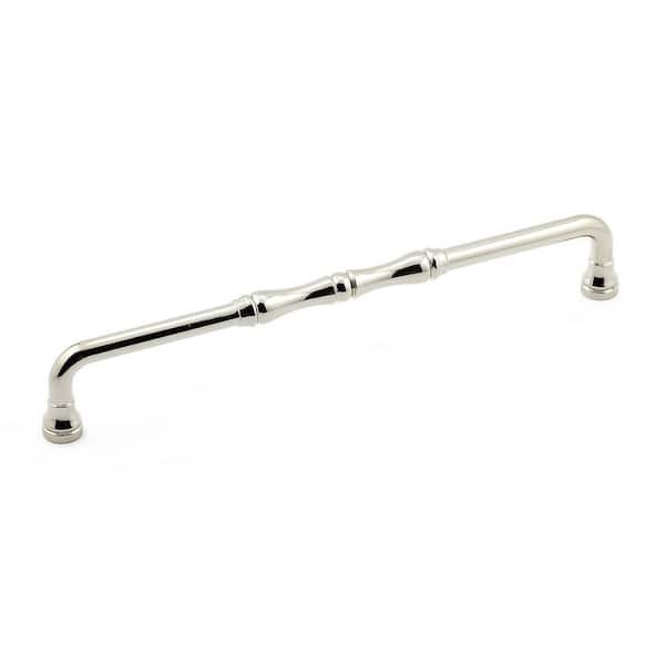 Richelieu Hardware Boucherville Collection 7 9/16 in. (192 mm) Polished Nickel Traditional Cabinet Bar Pull