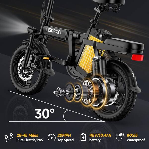 Zeus & Ruta 14 in. Electric Bike 48V/10.4Ah Lithium 32KM/H