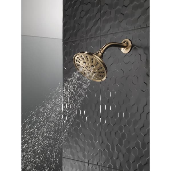 Delta Pivotal Gold 5-Spray Patterns 1.75 GPM 6 in. Wall Mount