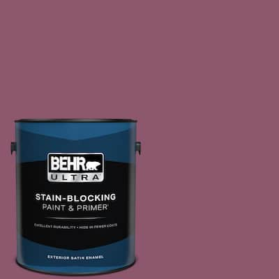 1 gal. #PPU1-17 Majestic Orchid Satin Enamel Exterior Paint & Primer