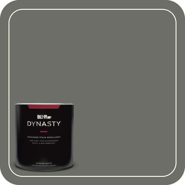 BEHR DYNASTY 1 qt. #N380-6 Bonsai Trunk One-Coat Hide Matte Interior Stain-Blocking Paint and Primer