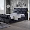 Baxton Studio Castello Black King Upholstered Bed 28862 6338