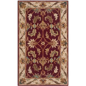 Heritage Red/Ivory 2 ft. x 3 ft. Border Area Rug