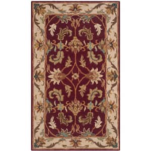 Heritage Red/Ivory 3 ft. x 5 ft. Border Area Rug