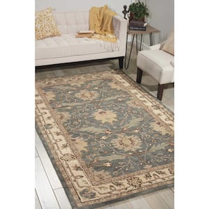 India House Oasis Blue 2 ft. x 8 ft. Global Traditional Kitchen Runner Area Rug